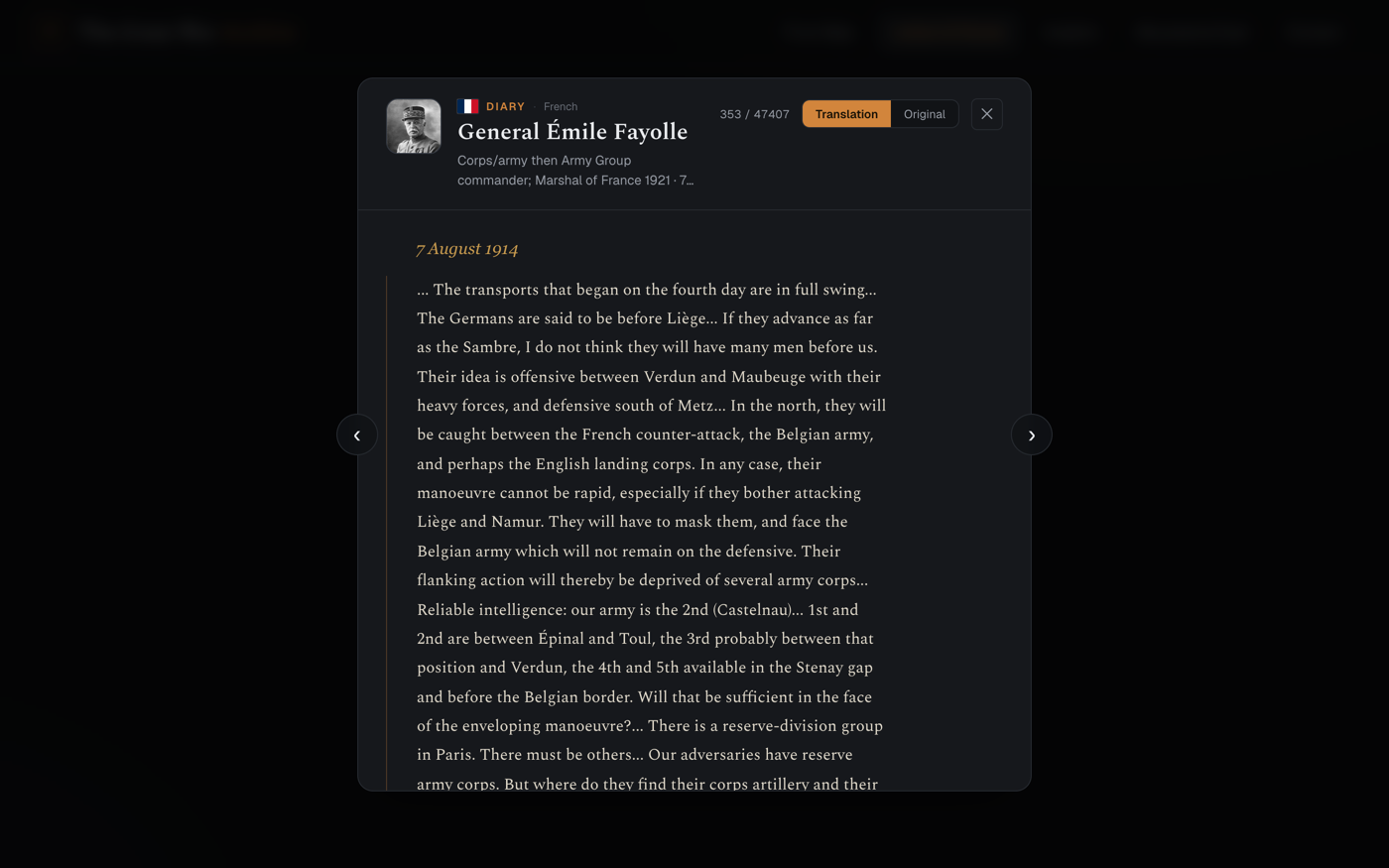 Letters & Diaries — Read in full